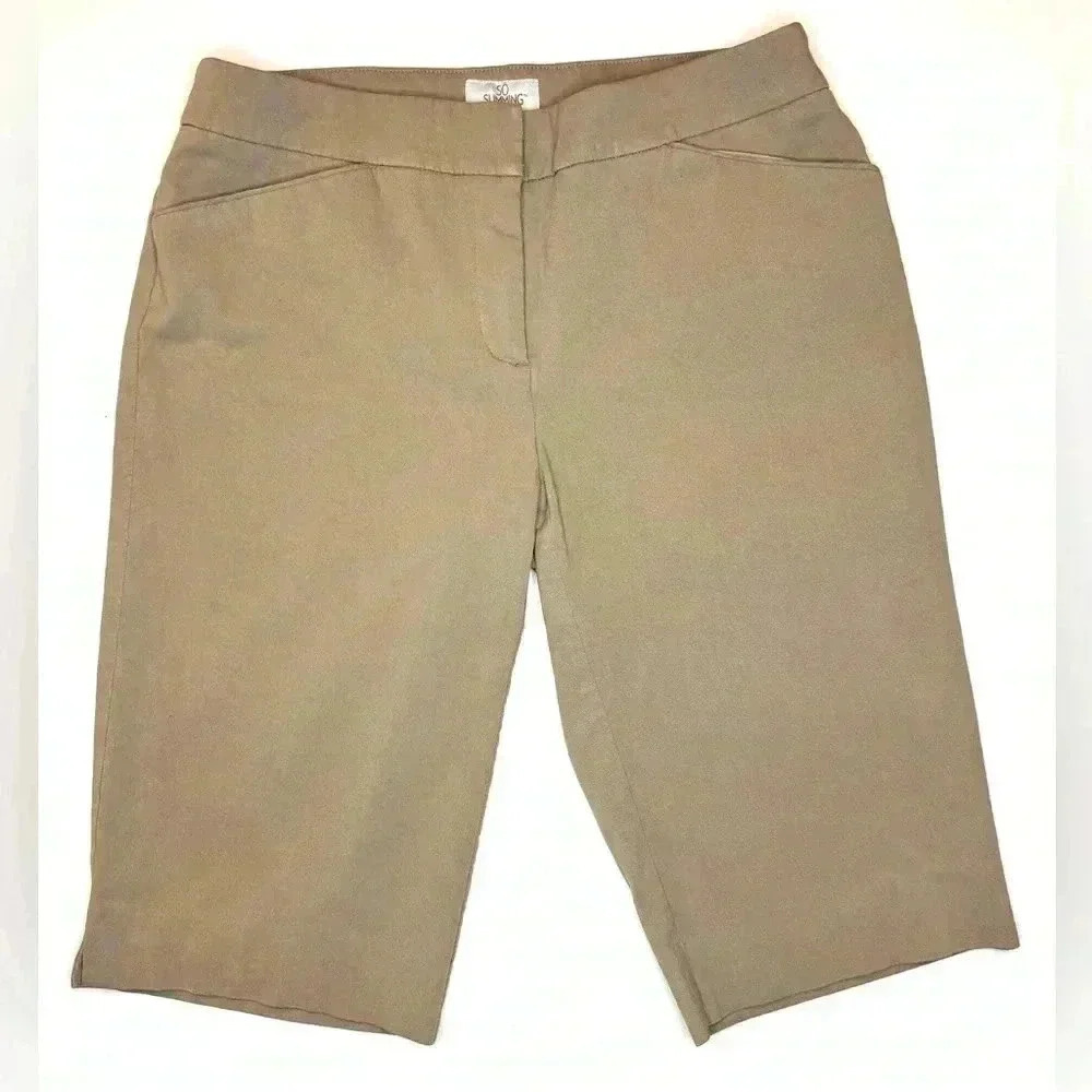 Chico’s Womens So Slimming Bermuda Shorts Size 00